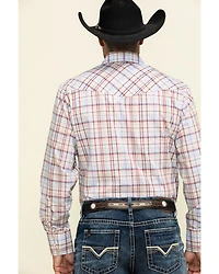 Roper Men's Classic Tan Plaid Long Sleeve Western Shirt