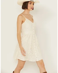 Molly Bracken Women's Lace Sleeveless Mini Dress