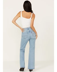 Levi's Premium Women's Light Wash 70s High Rise Stretch Flare Jeans