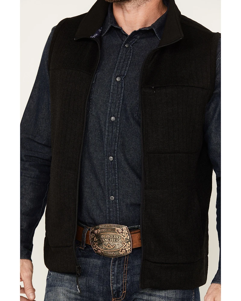 George Strait by Wrangler Men's Zip Logo Vest