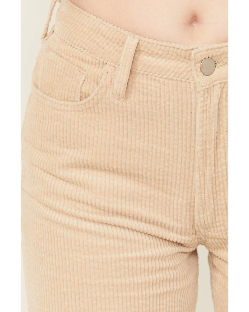 Dear John Women's Fiona Corduroy High Rise Wide Leg Stretch Jeans