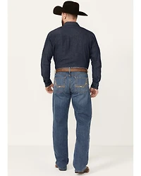 Cinch Men's Grant Medium Stonewash Relaxed Bootcut Performance Stretch Denim Jeans