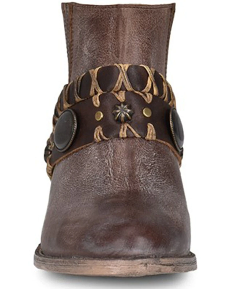 Circle G Women's Harness Fashion Booties - Round Toe