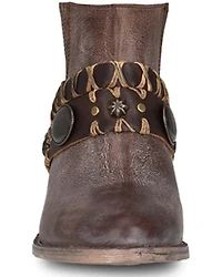 Circle G Women's Harness Fashion Booties - Round Toe