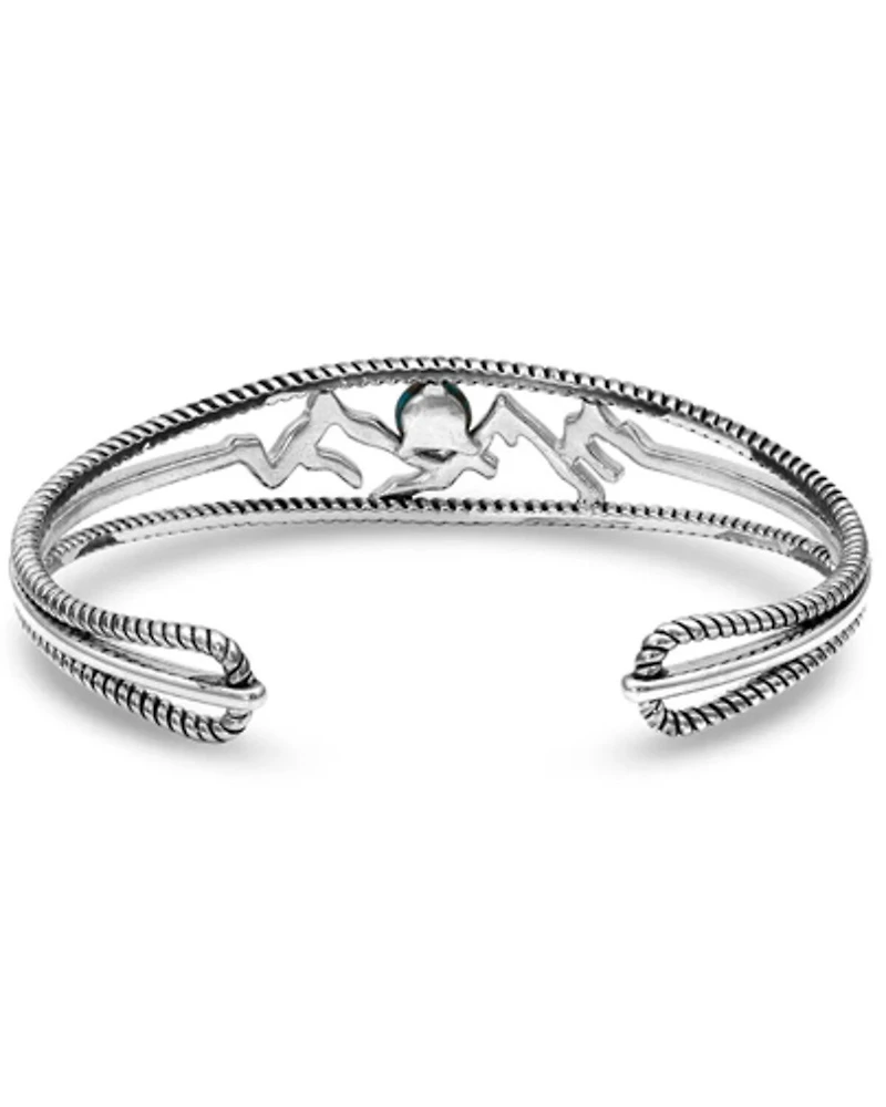 Montana Silversmiths Women's Pursue The Wild Another Mountain Turquoise Cuff Bracelet