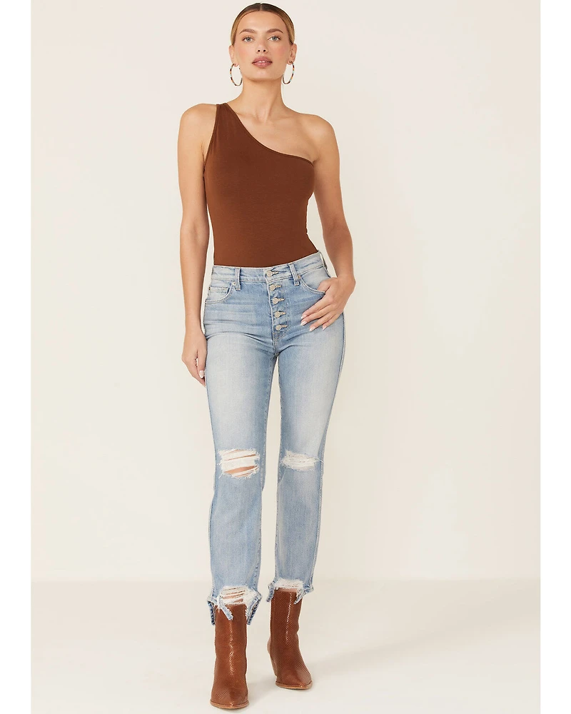 7 For All Mankind Women's High Rise Crop Denim Jeans