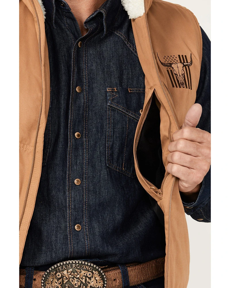 Cowboy Hardware Men's Embroidered Conceal Carry Softshell Vest