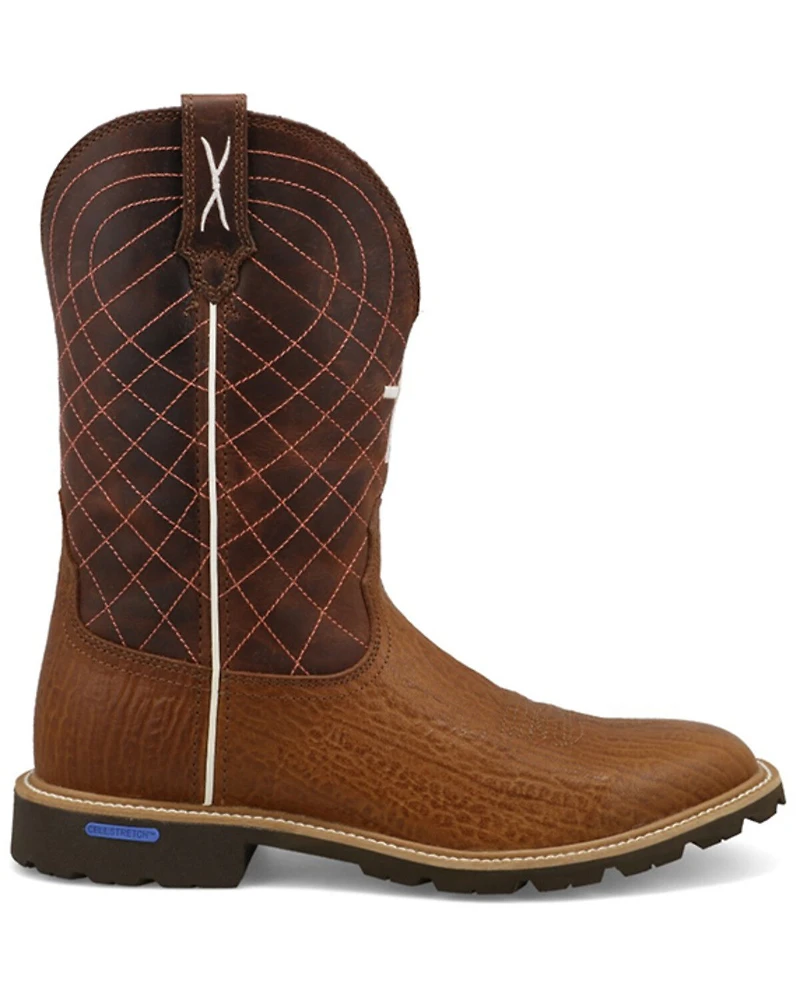 Twisted X Men's 11" Tech X™ Performance Western Boots - Broad Square Toe