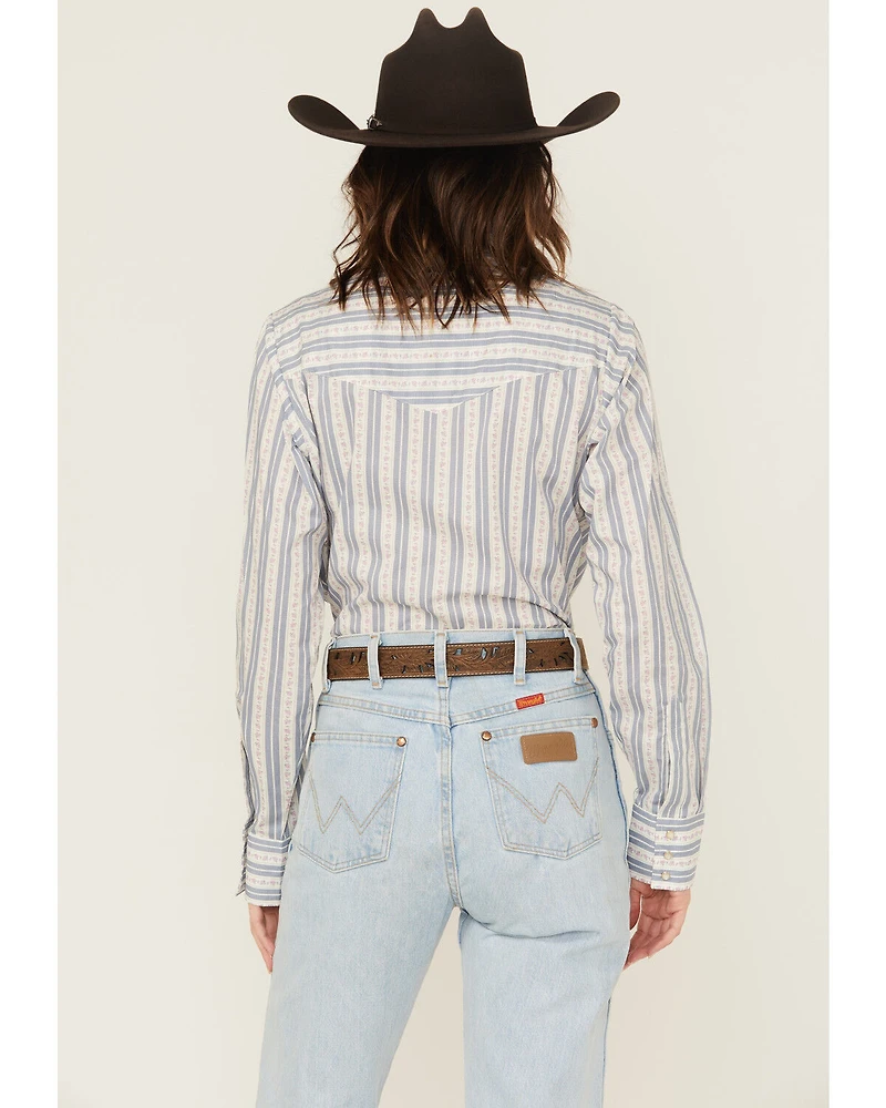 Cowboygirl by Jenna Paulette Women's Wallpaper Long Sleeve Pearl Snap Western Shirt
