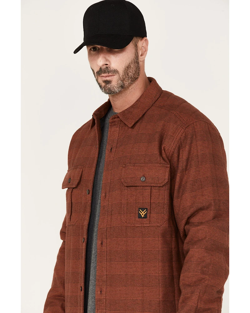 Hawx Men's Rugby Stripe Quilted Shirt Jacket