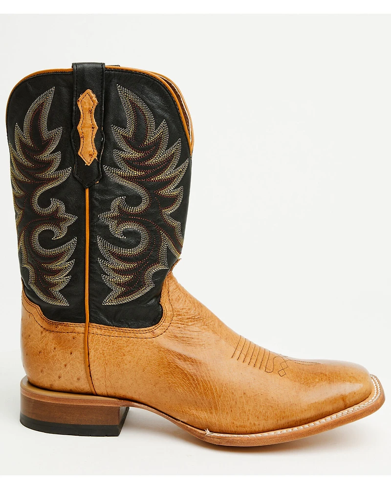 Cody James Men's Badlands Exotic Ostrich Western Boots - Broad Square Toe