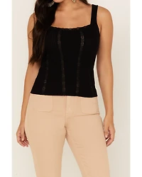 Idyllwind Women's Sparrow Pointelle Rib Lace Tank