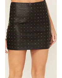 Idyllwind Women's Gallaway Studded Leather Mini Skirt
