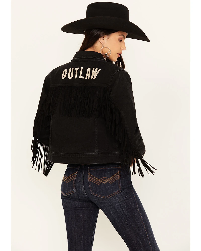 Idyllwind Women's Outlaw Fringe Trucker Jacket