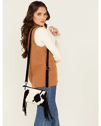 Shyanne Women's Meadow Hairon Leather Crossbody Bag