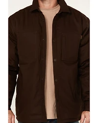 Hawx Men's Oakdale Sherpa Lined Waxed Shirt Jacket