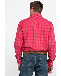 Resistol Men's Connemara Med Plaid Long Sleeve Western Shirt
