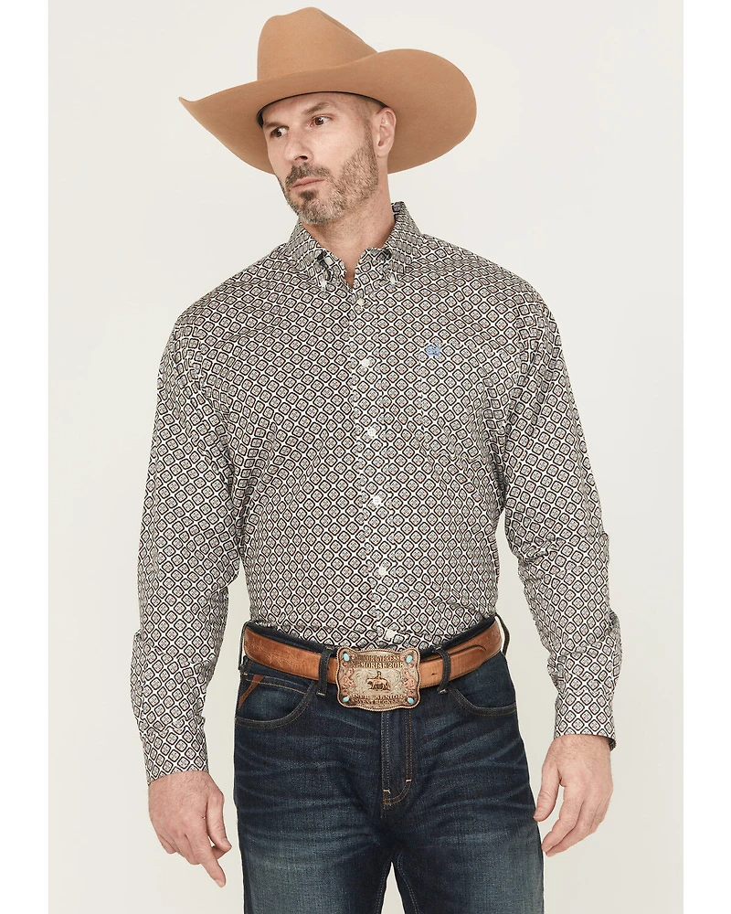 Cinch Men's Medallion Long Sleeve Button-Down Western Shirt