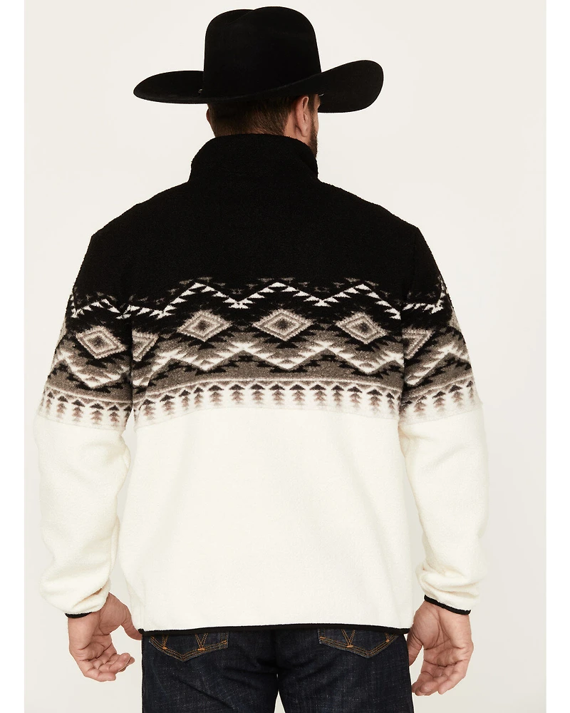 Powder River Outfitters by Panhandle Men's Southwestern Print Zip Pullover