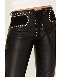 Understated Leather Women's Wild Cats Mid Rise Flare Pants