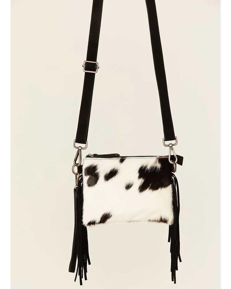 Shyanne Women's Meadow Hairon Leather Crossbody Bag