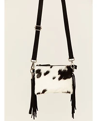 Shyanne Women's Meadow Hairon Leather Crossbody Bag