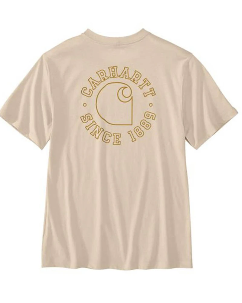 Carhartt Men's Relaxed Fit Lightweight Logo Short Sleeve Graphic T-Shirt