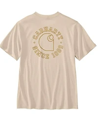 Carhartt Men's Relaxed Fit Lightweight Logo Short Sleeve Graphic T-Shirt