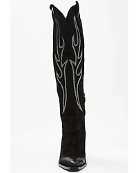 Italian Cowboy Women's Spirit Tall Western Boots- Snip Toe