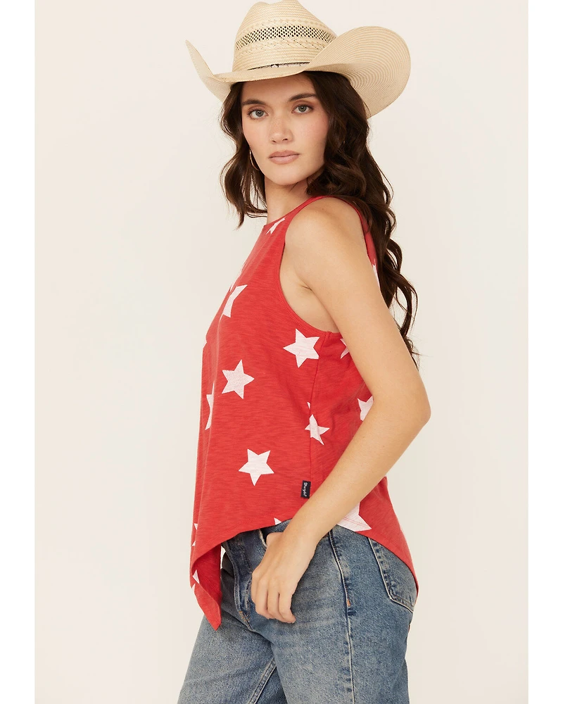 Wrangler Retro Women's Star Bandana Hem Tank