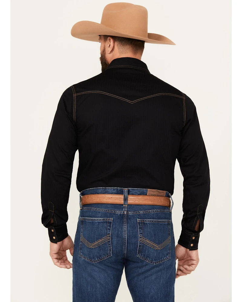 Wrangler Retro Premium Men's Solid Long Sleeve Western Shirt