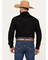 Wrangler Retro Premium Men's Solid Long Sleeve Western Shirt