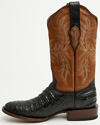 Tanner Mark Men's Caiman Print Western Boots - Round Toe