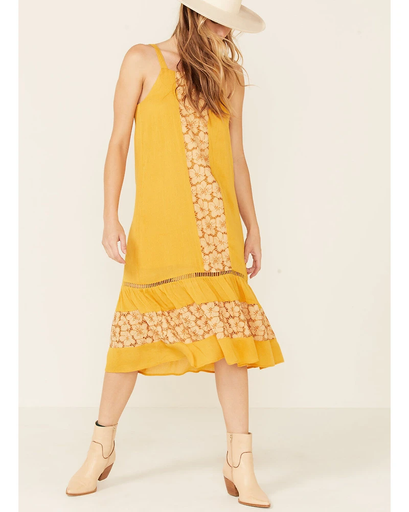 Miss Me Women's Crochet Midi Dress