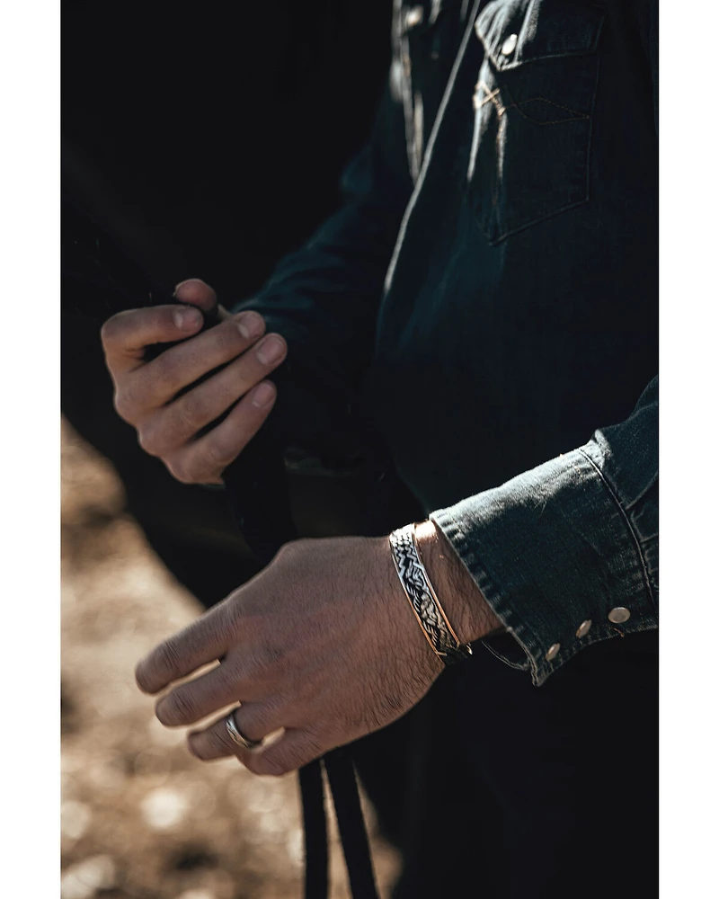 Montana Silversmiths X Ian Munsick Blacktooth Cuff Bracelet