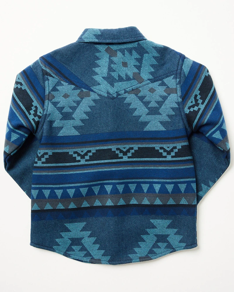 Cody James Toddler Boys' Rosewell Southwestern Print Button-Down Flannel Shirt Jacket