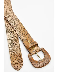 Shyanne Women's Tooled Buckle Belt