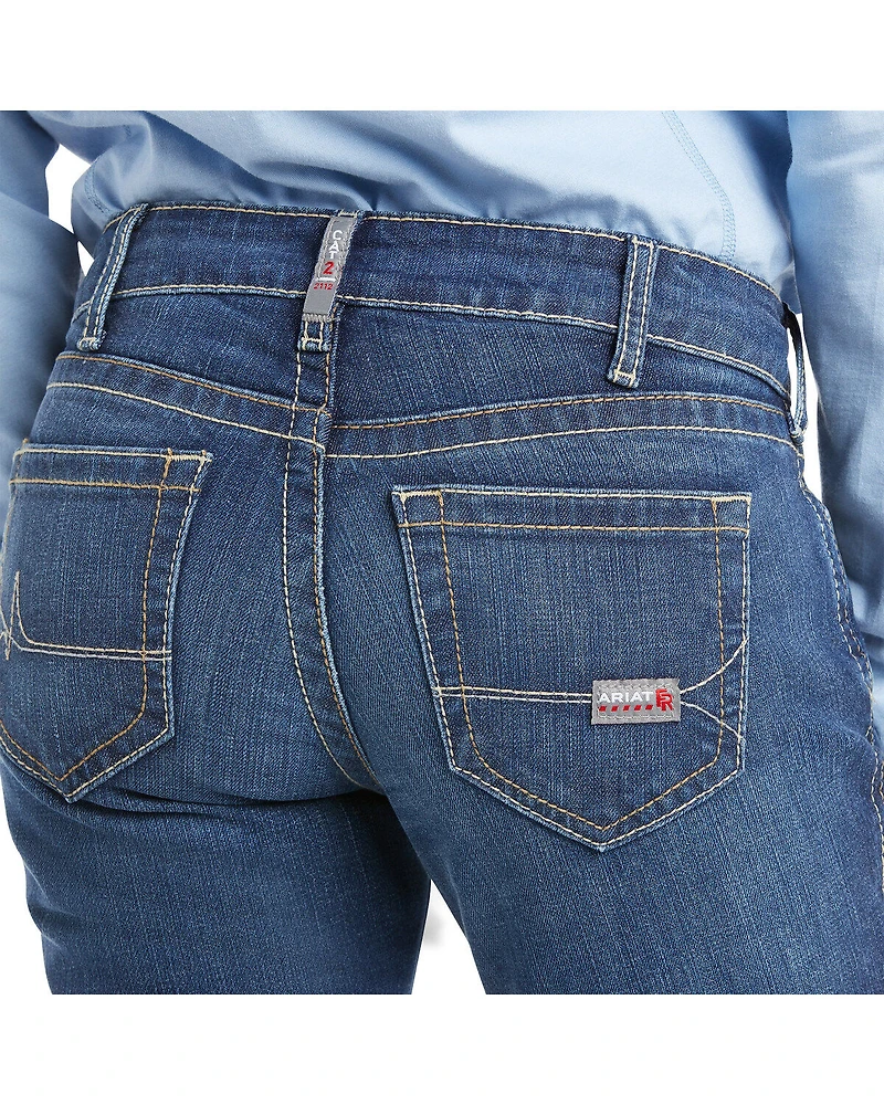 Ariat Women's Mid Rise Flame Resistant Boot Cut Jeans