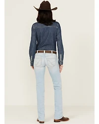 Ariat Women's Light Wash Zayla Low Rise Straight Leg Stretch Denim Jeans
