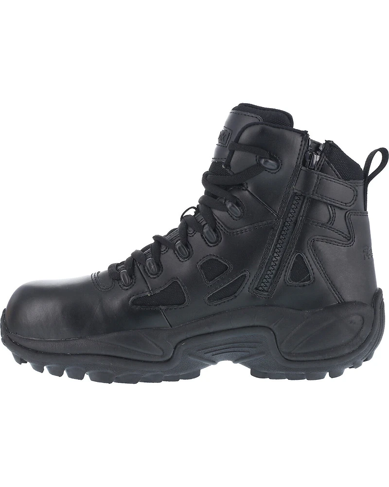 Reebok Women's Stealth 6" Lace-Up Side Zip Work Boots - Composite Toe