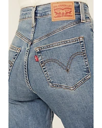 Levi's Women's Light Wash High Rise Slim Stretch Bell Jeans
