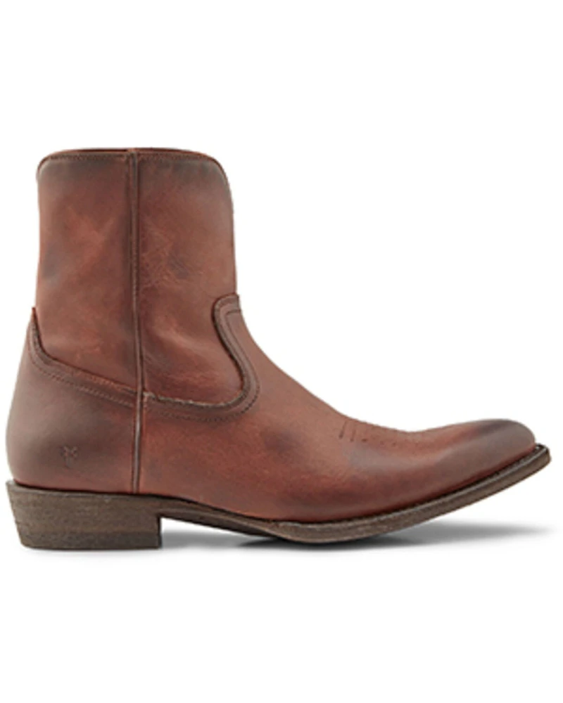 Frye Men's Austin Inside Zip Ankle Boots - Round Toe