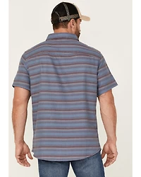Brothers and Sons Men's Striped Short Sleeve Button Down Western Shirt