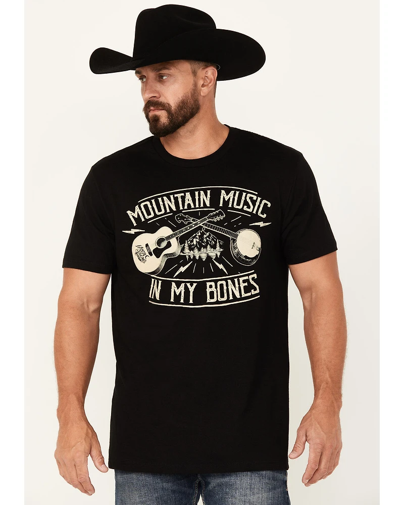 Moonshine Spirit Men's Blue Grass Short Sleeve Graphic T-Shirt