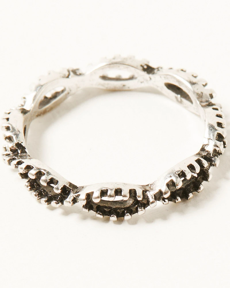 Shyanne Women's Natural Stone Ring Set - 4 Piece