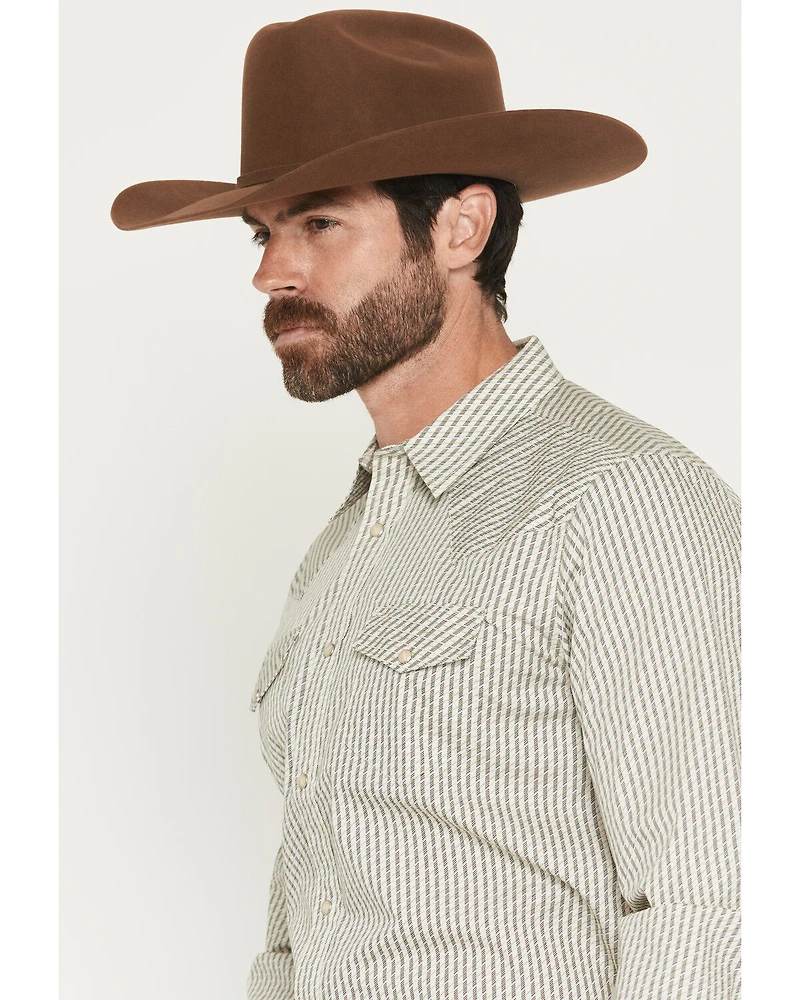 Gibson Trading Co Men's Circuit Striped Print Long Sleeve Snap Western Shirt
