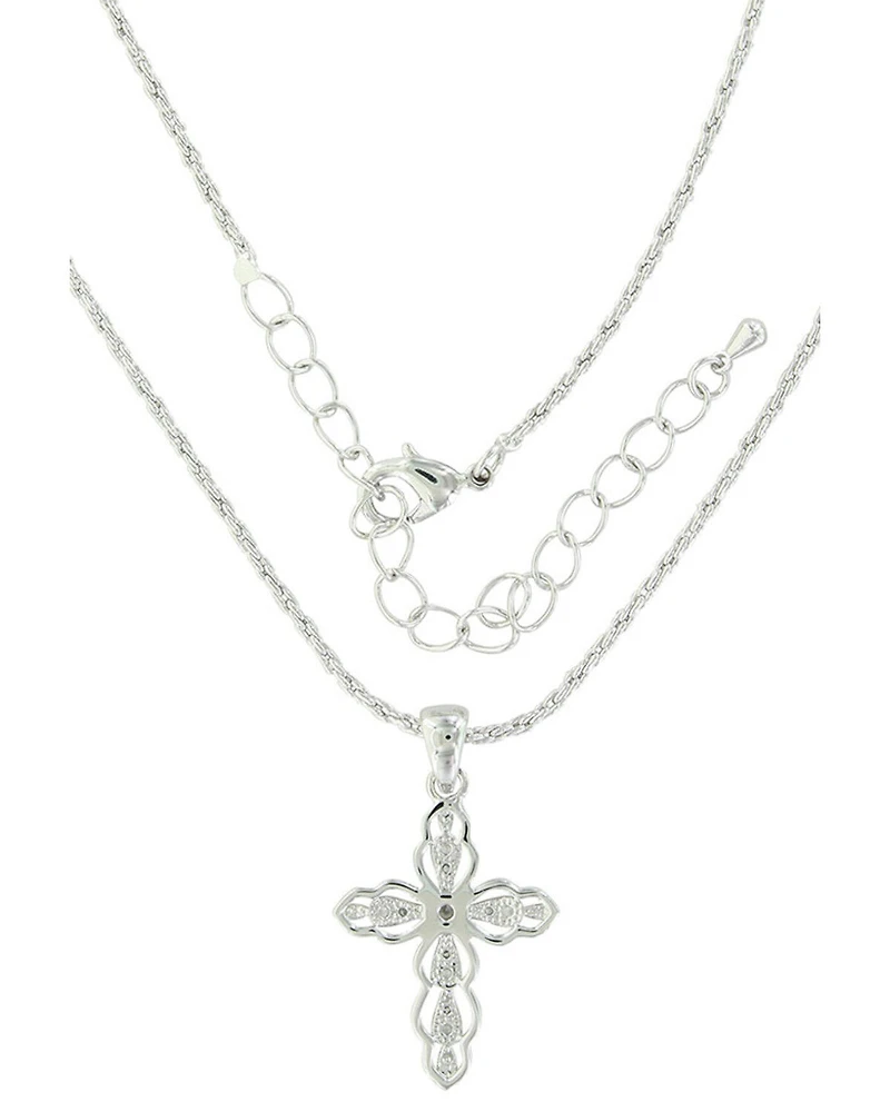 Montana Silversmiths Women's Against The Light Cross Necklace