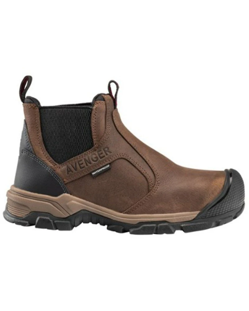 Avenger Men's Ripsaw Romeo Waterproof Pull On Chelsea Work Boots - Alloy Toe