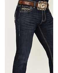 Rock & Roll Denim Men's Rifle Dark Wash Skinny Stretch Jeans