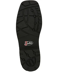 Justin Men's Ricochet Waterproof Western Work Boots - Composite Toe Met Guard